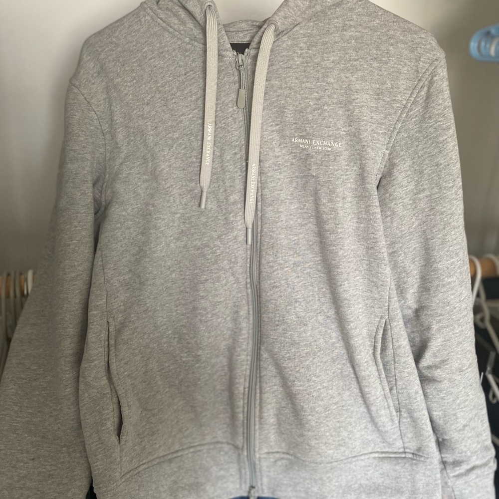 Armani Exchange Gray Hoodie